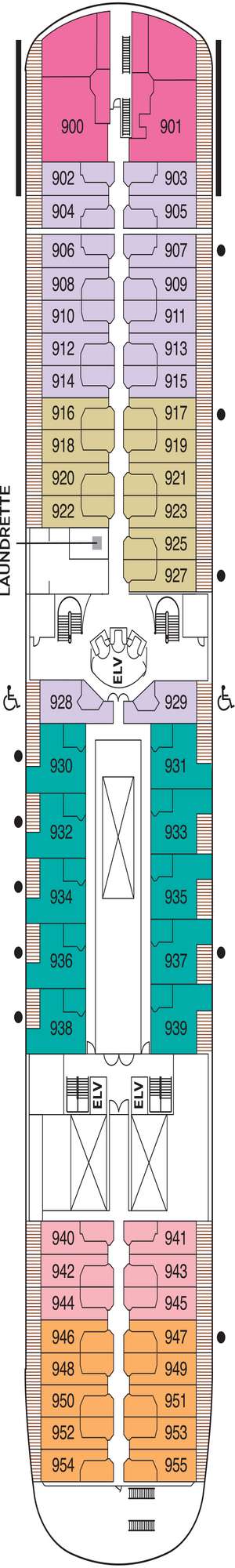 Deck plan for Regent Seven Seas Navigator