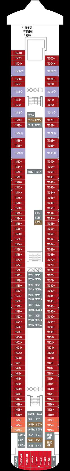 Deck plan for Norwegian Gem