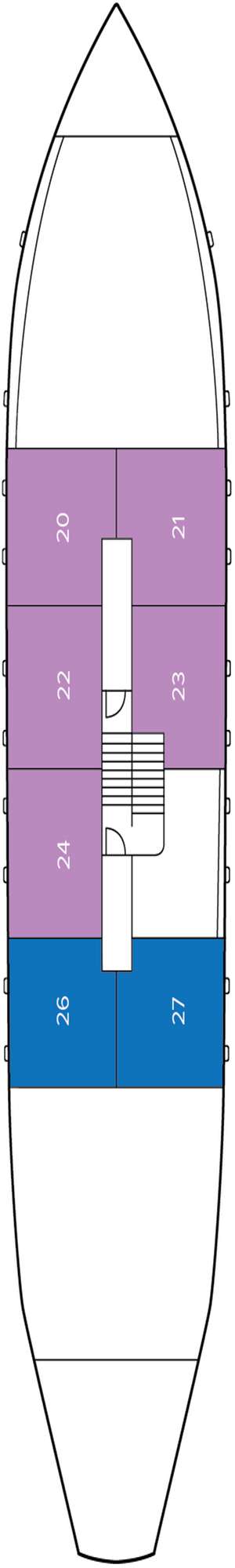 Deck plan for MV Princess Eleganza