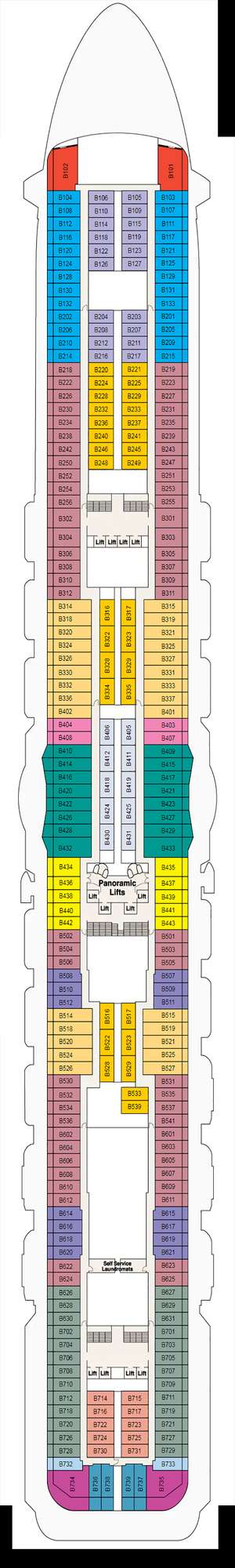 Deck plan for Majestic Princess