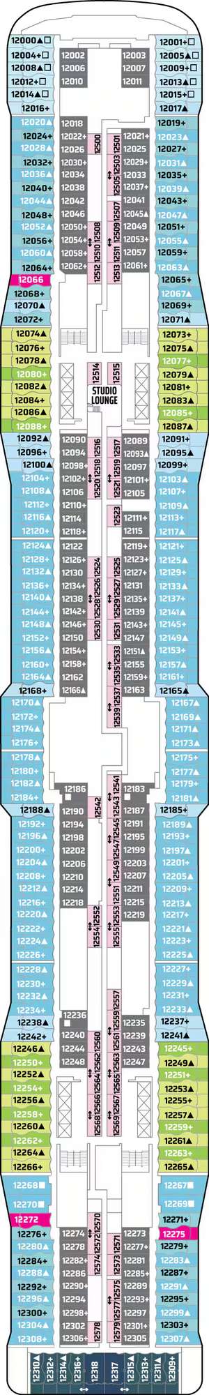 Deck plan for Norwegian Epic