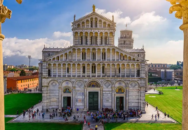 Cathedral and Baptistery in Pisa Italy