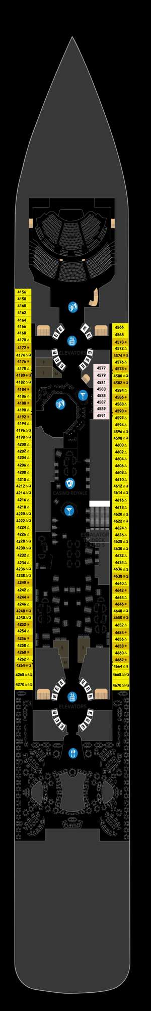 Deck plan for Legend of the Seas