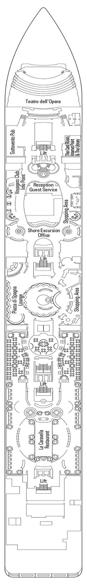 Deck plan for MSC Opera