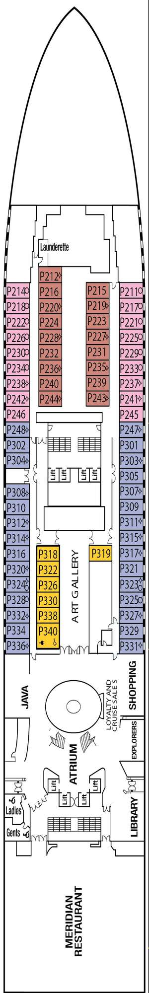 Deck plan for Azura