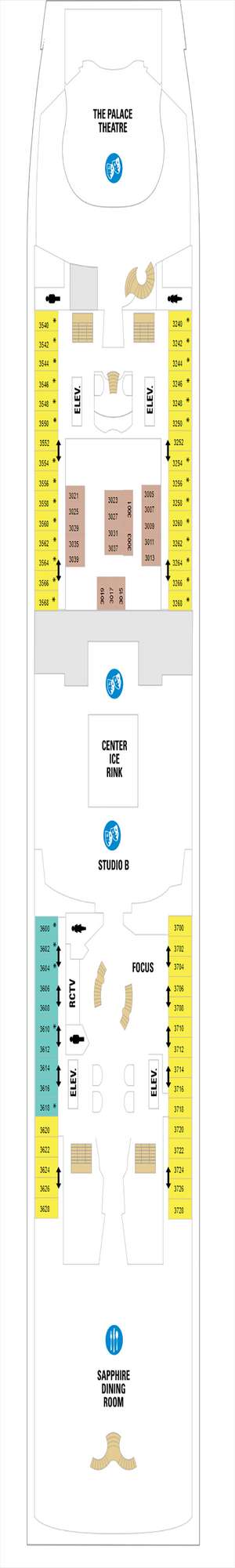 Deck plan for Explorer of the Seas