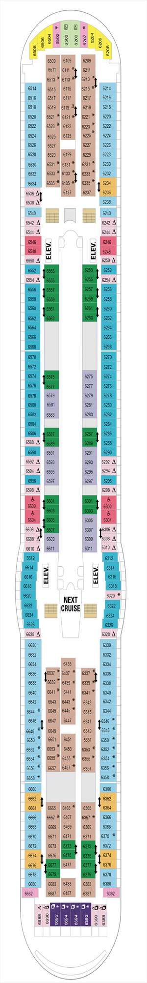 Deck plan for Explorer of the Seas