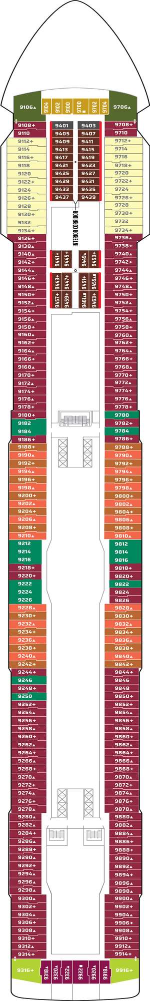 Deck plan for Norwegian Breakaway