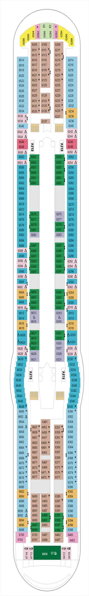 Deck plan for Liberty of the Seas