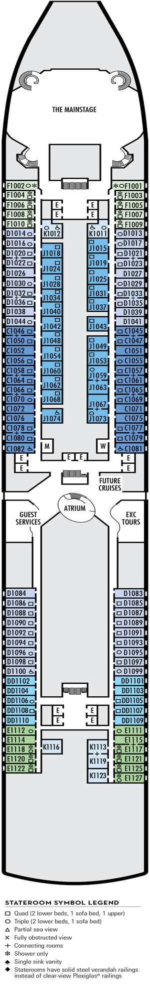 Deck plan for Noordam