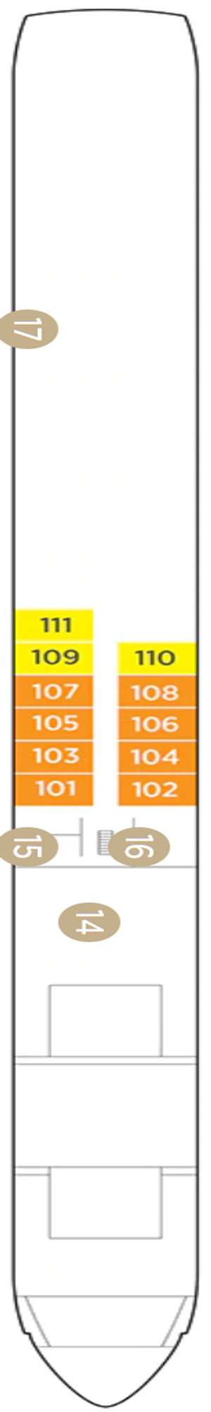 Deck plan for AmaLucia