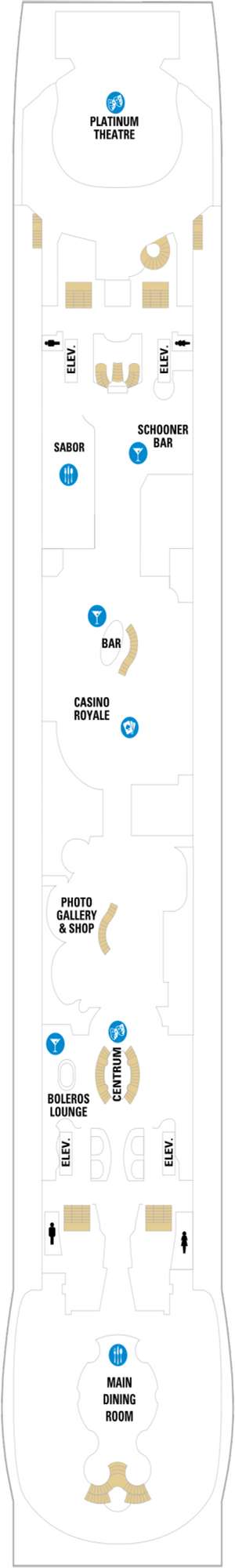 Deck plan for Liberty of the Seas