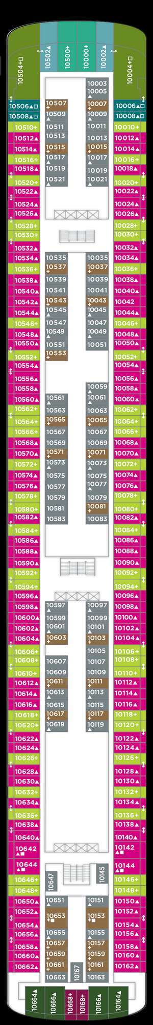 Deck plan for Norwegian Jade