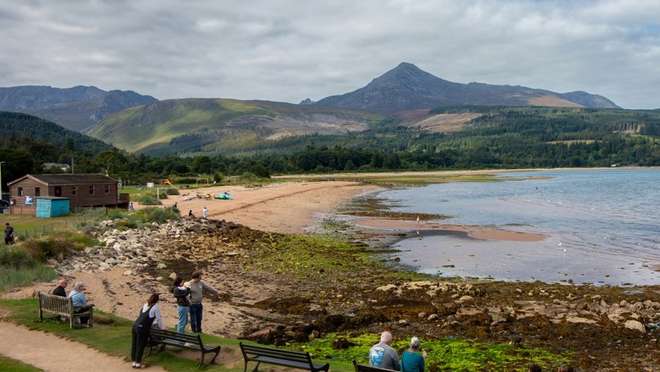 Explore the main town of the Isle of Arran, beneath mountains often called 'Scotland in Miniature'.