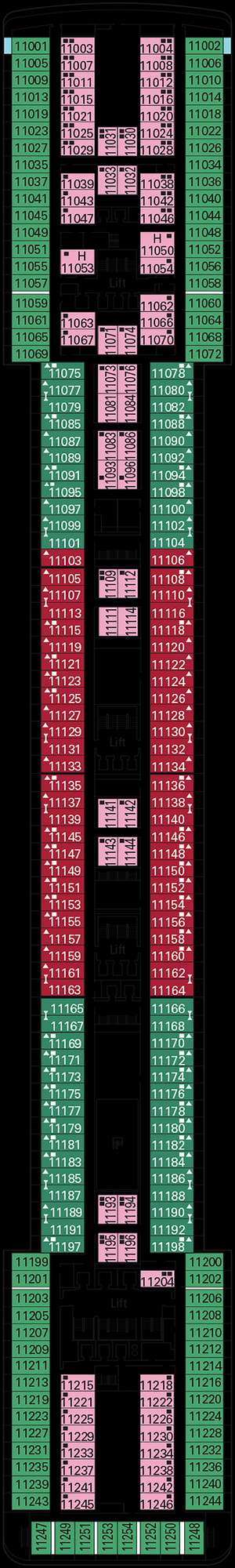 Deck plan for MSC Poesia