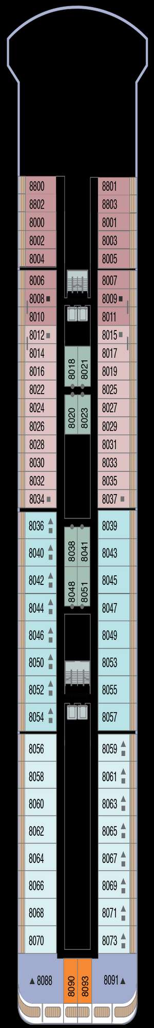 Deck plan for Azamara Journey