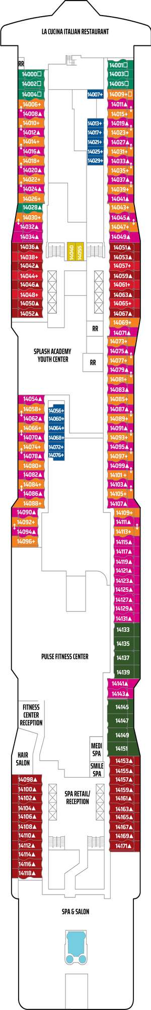 Deck plan for Norwegian Epic