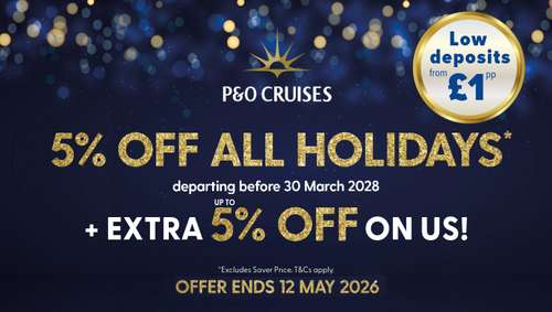 P&O BAFTA sale - IGLU promotional banner