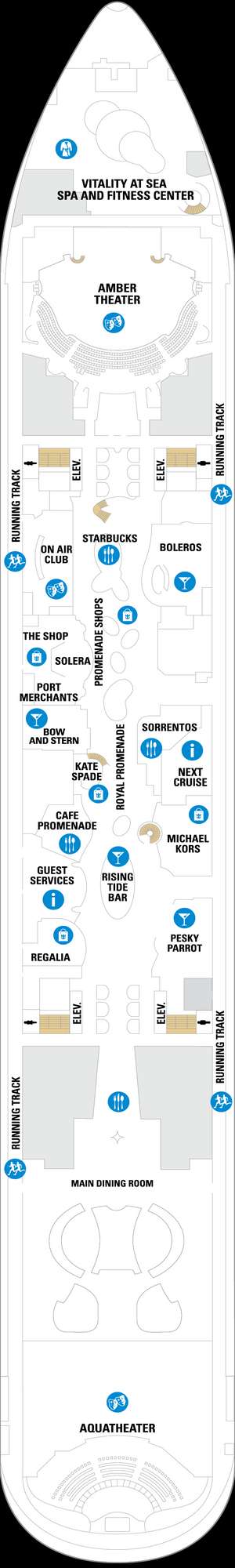 Deck plan for Allure of the Seas