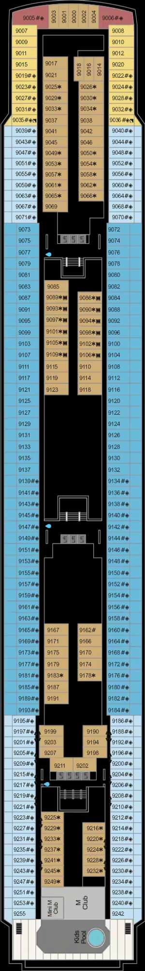 Deck plan for Marella Voyager
