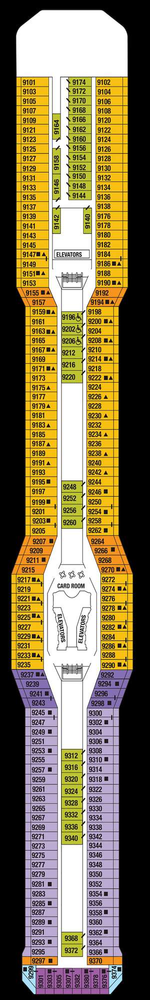 Deck plan for Celebrity Solstice