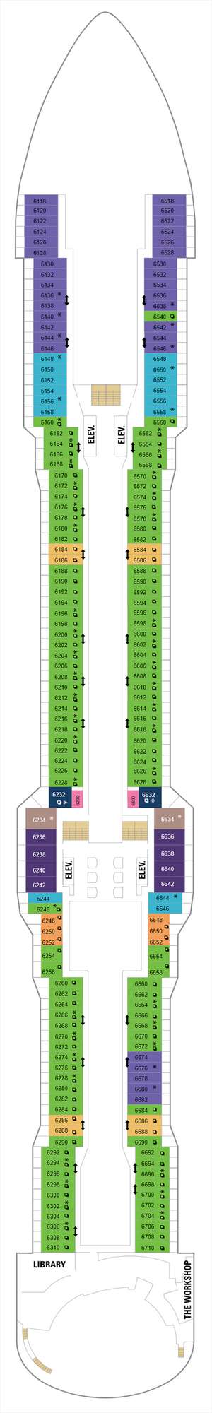 Deck plan for Anthem of the Seas