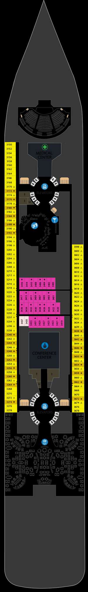 Deck plan for Star of the Seas