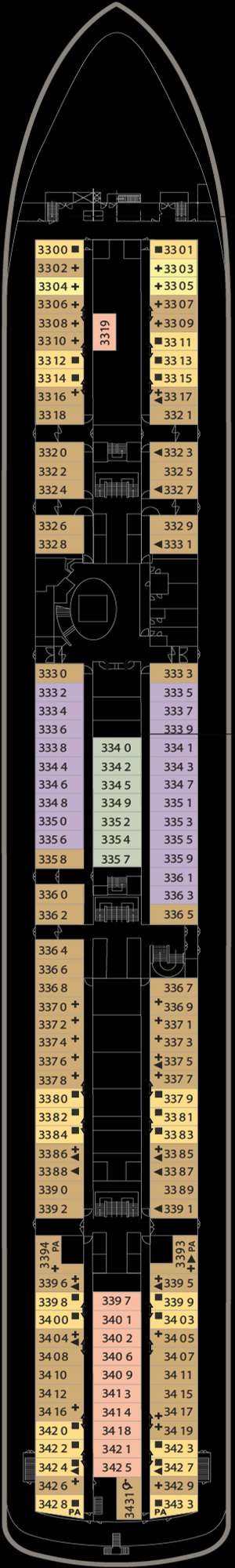 Deck plan for Bolette