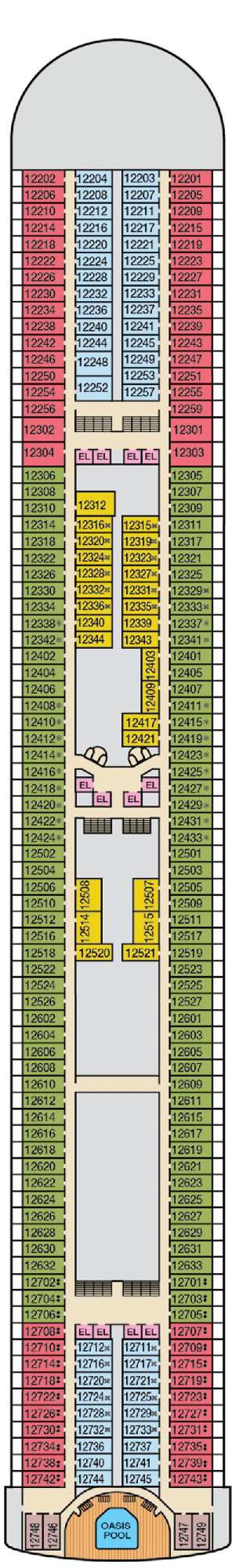 Deck plan for Carnival Encounter