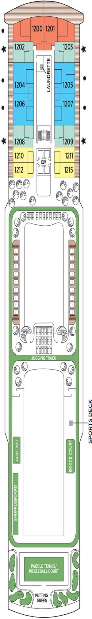 Deck plan for Regent Seven Seas Grandeur