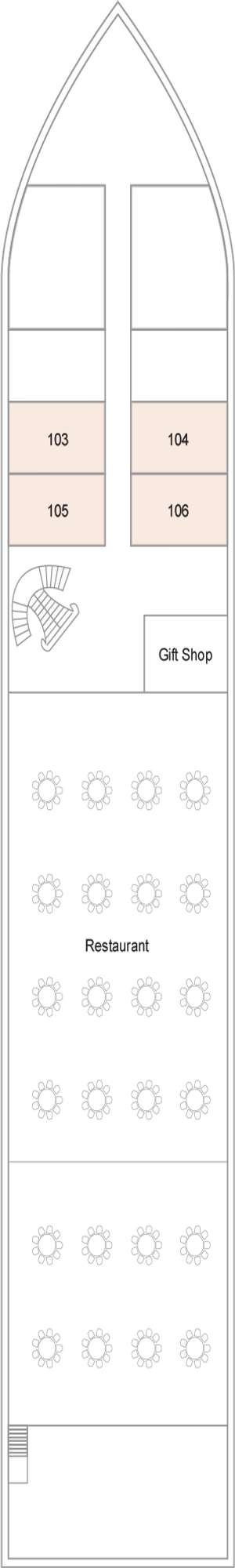 Deck plan for TUI Bahareya