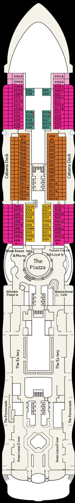 Deck plan for Star Princess
