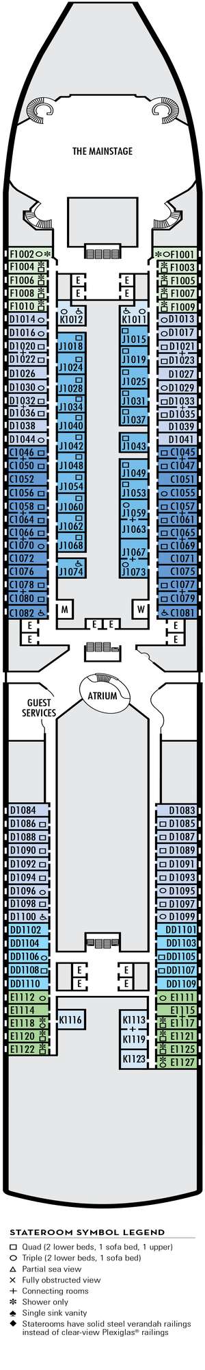 Deck plan for Westerdam