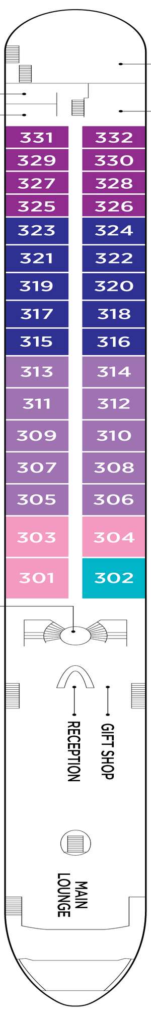Deck plan for AmaReina