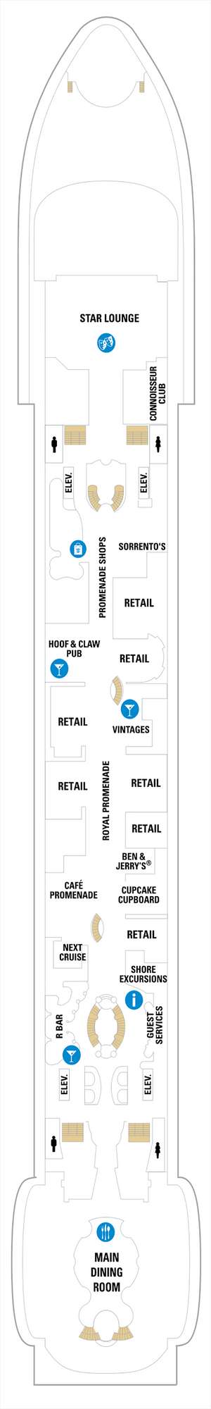 Deck plan for Liberty of the Seas