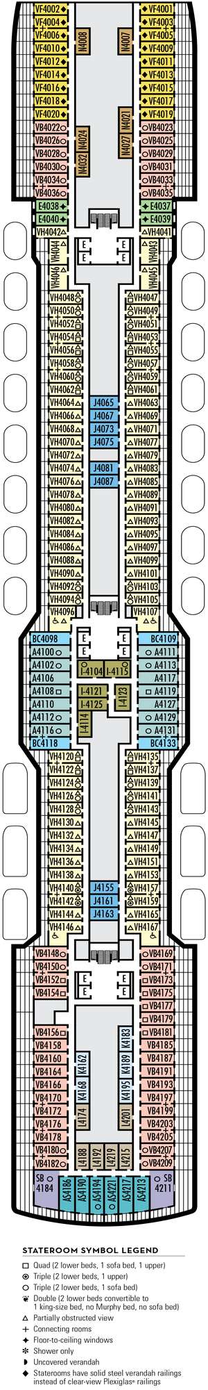 Deck plan for Koningsdam