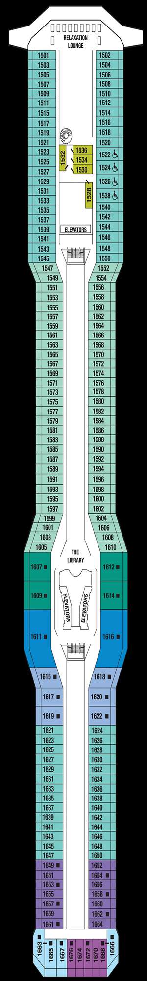 Deck plan for Celebrity Eclipse