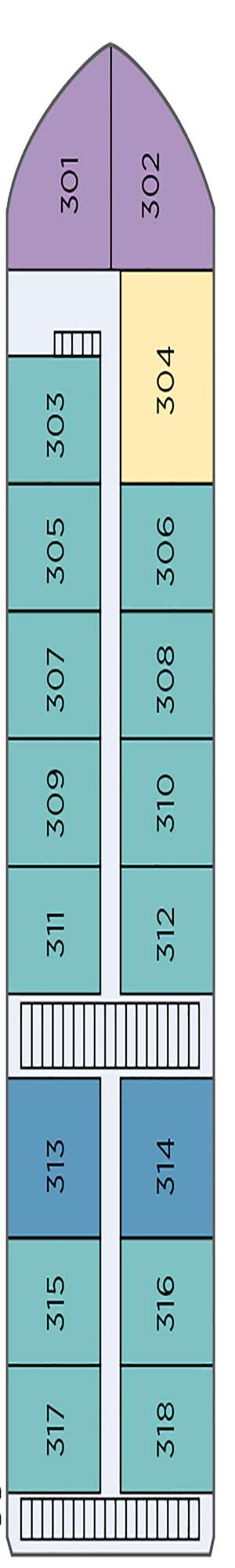 Deck plan for Ganges Voyager II