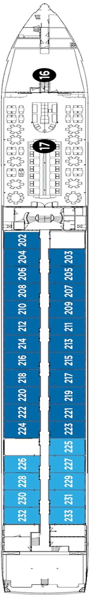 Deck plan for Avalon Expression