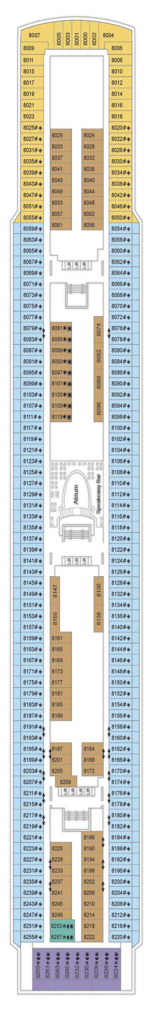 Deck plan for Marella Voyager