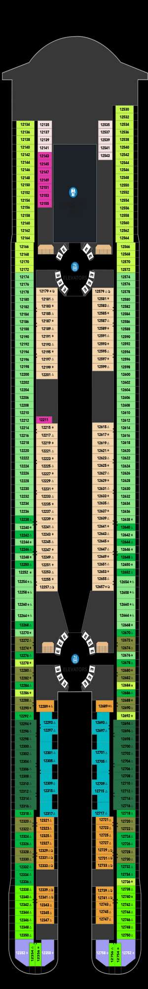 Deck plan for Legend of the Seas