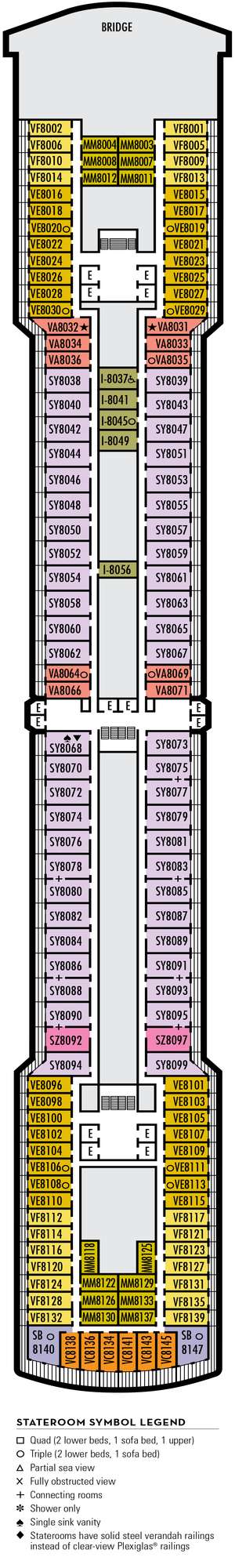 Deck plan for Westerdam