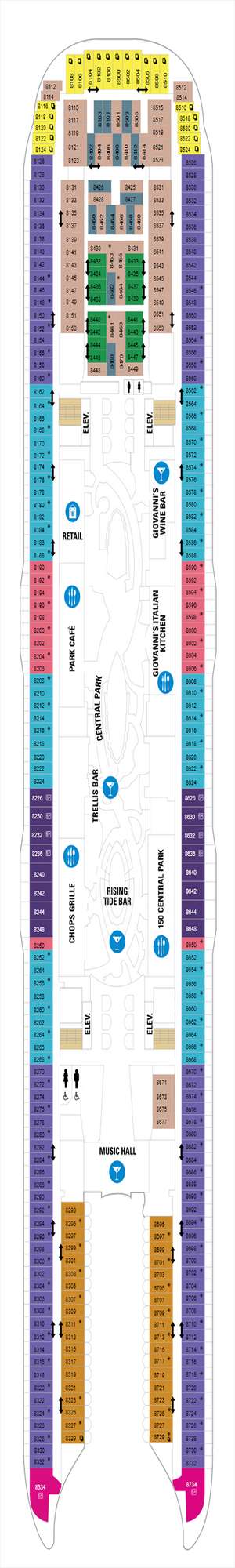 Deck plan for Wonder of the Seas