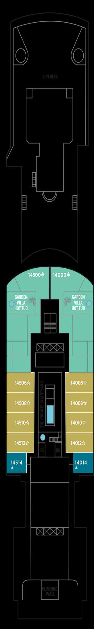 Deck plan for Norwegian Pearl