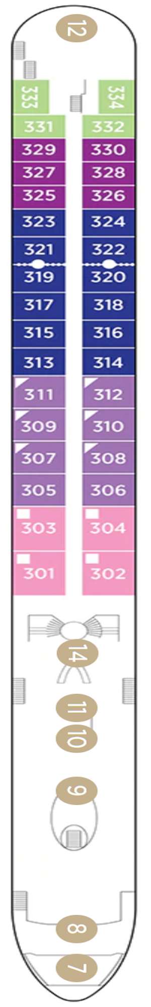 Deck plan for AmaLucia