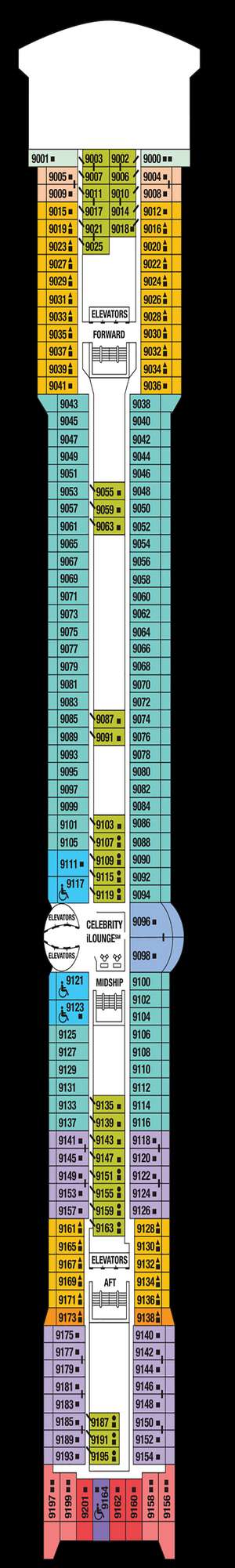 Deck plan for Celebrity Constellation