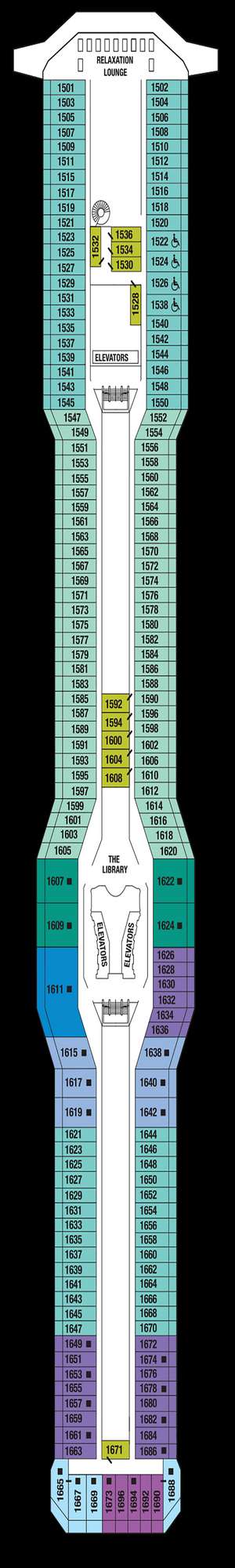 Deck plan for Celebrity Reflection