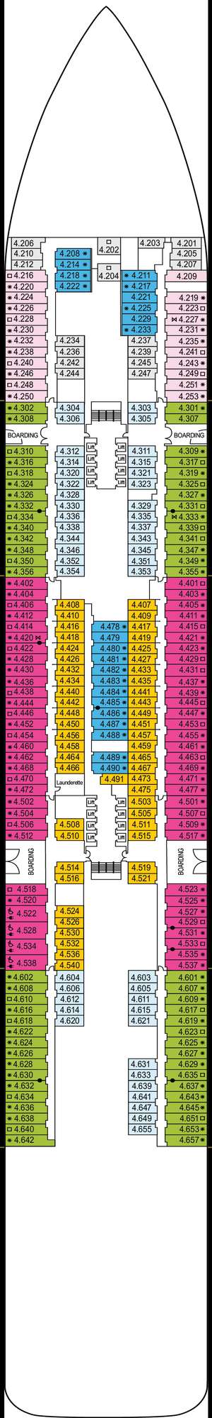 Deck plan for Arvia