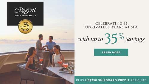 Regent Anniversary 35% off promotional banner