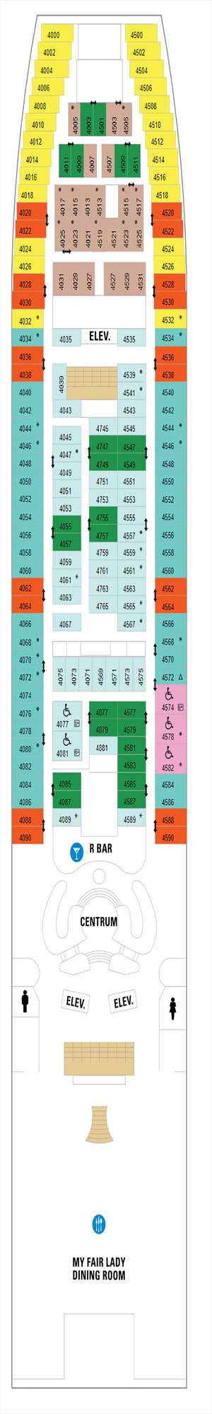 Deck plan for Enchantment of the Seas